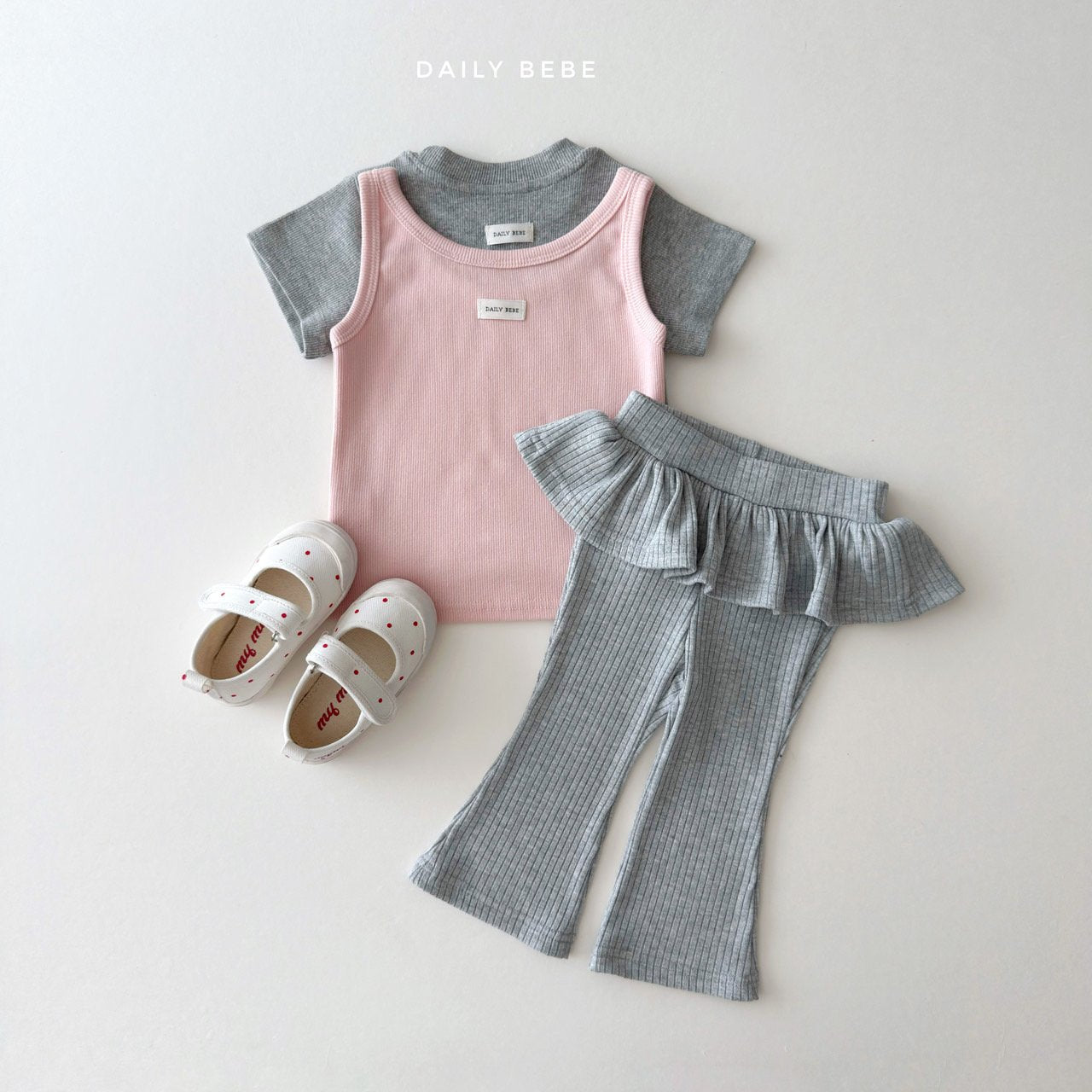Bootcut Frill Pants