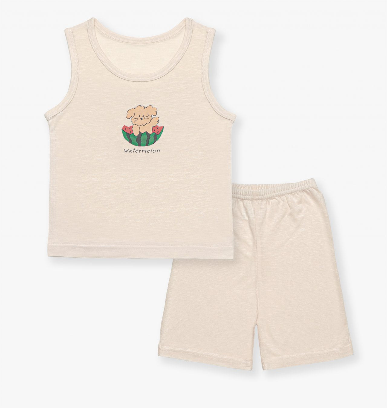 Sleeveless Modal Slub Set (Modal Beige)