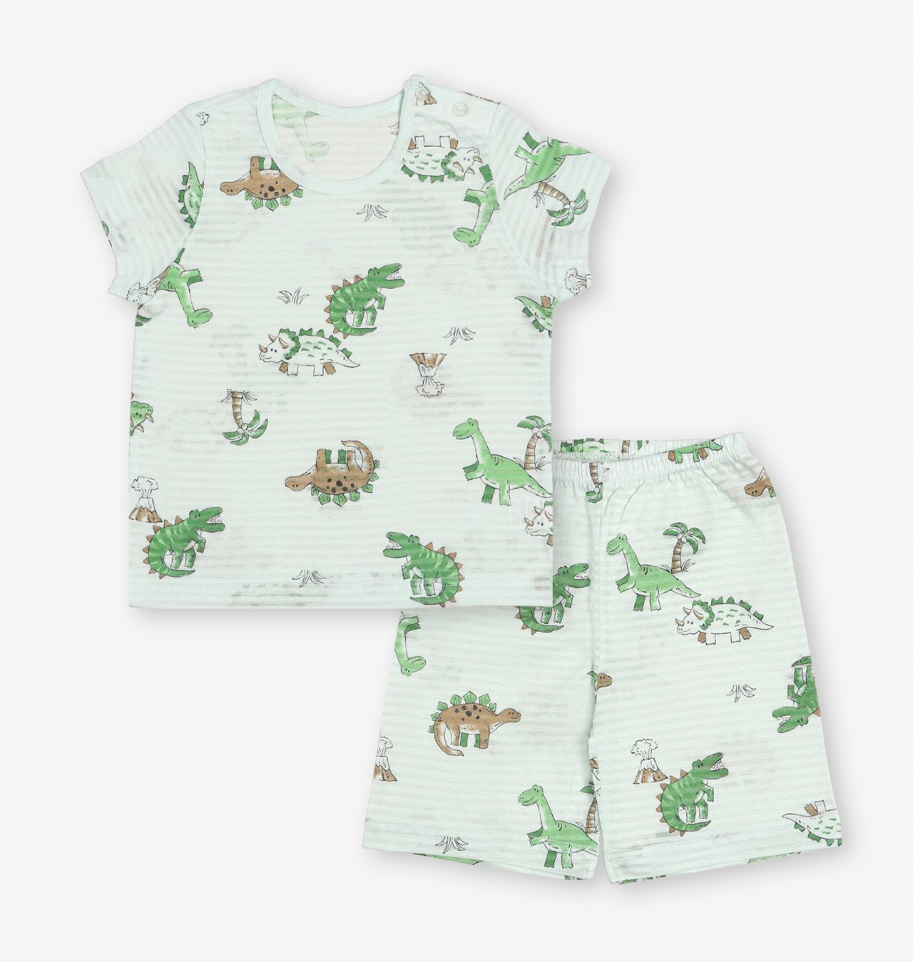 Mid-Length Jacquard Set (Dinosaur Land)