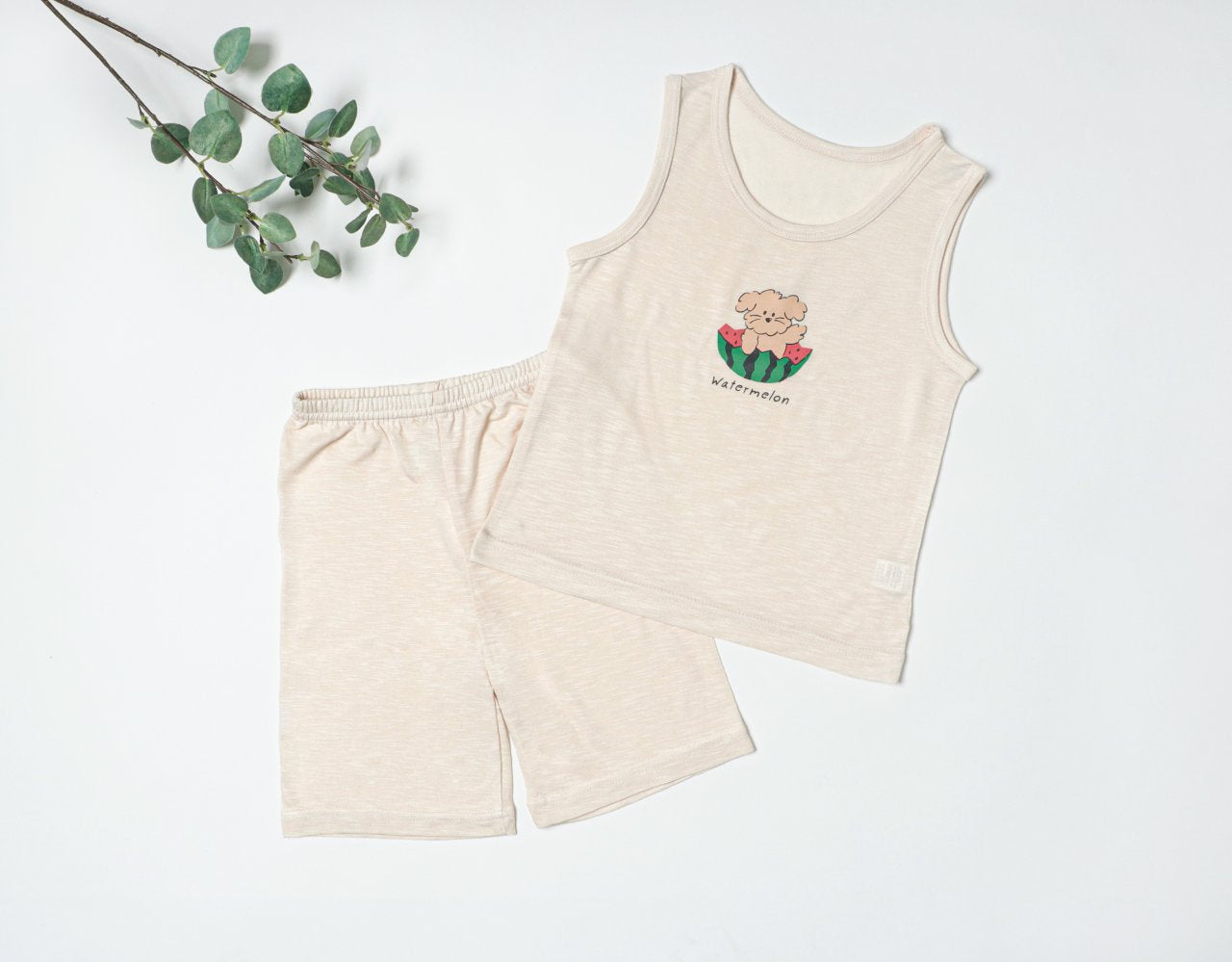 Sleeveless Modal Slub Set (Modal Beige)