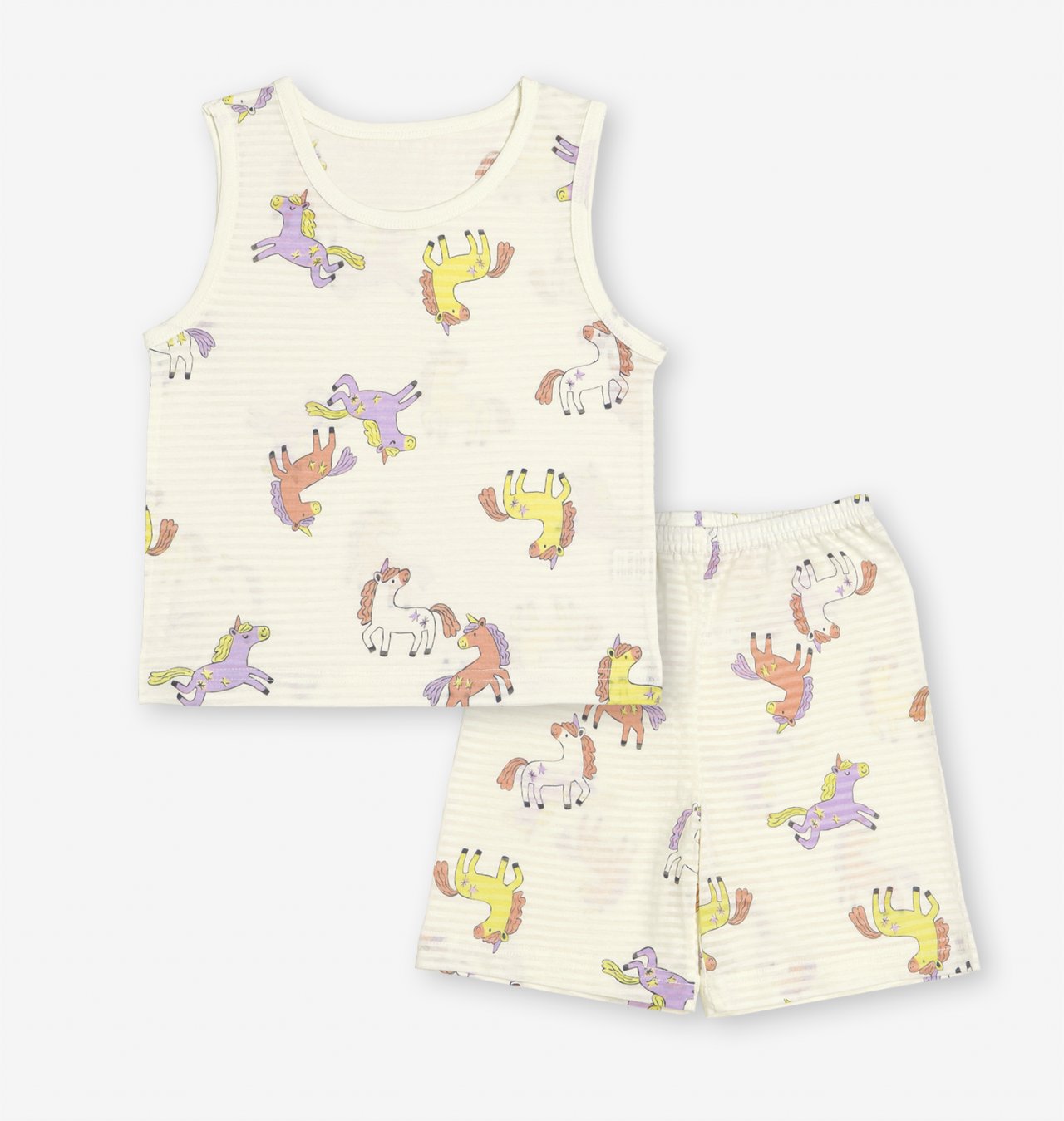 Sleeveless Jacquard Set (Mini Unicorn)