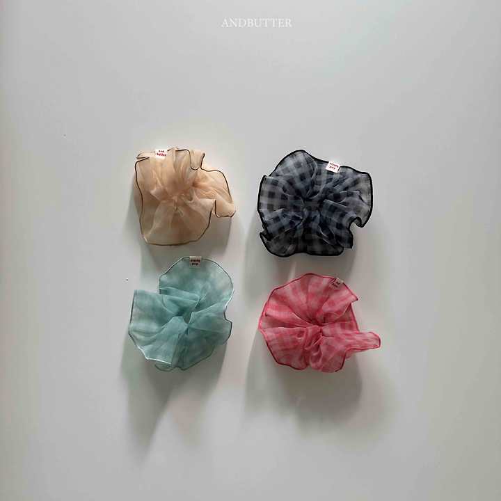 See-Through Check Scrunchie