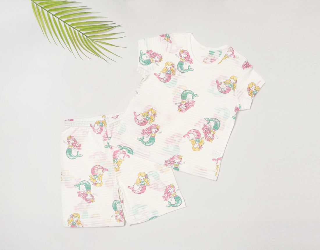 Mid-Length Jacquard Set (Mermaid)