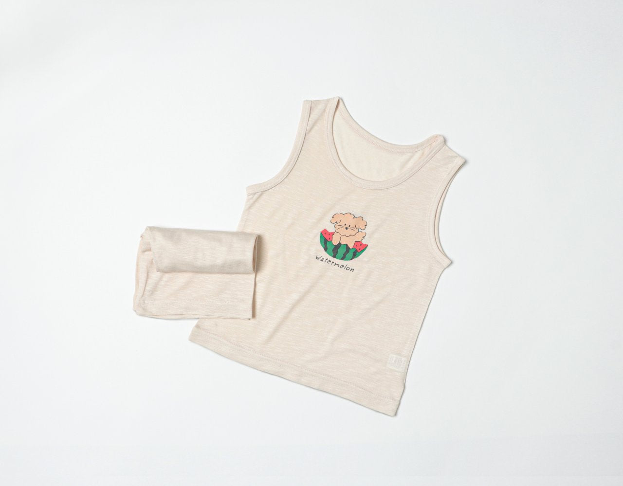 Sleeveless Modal Slub Set (Modal Beige)