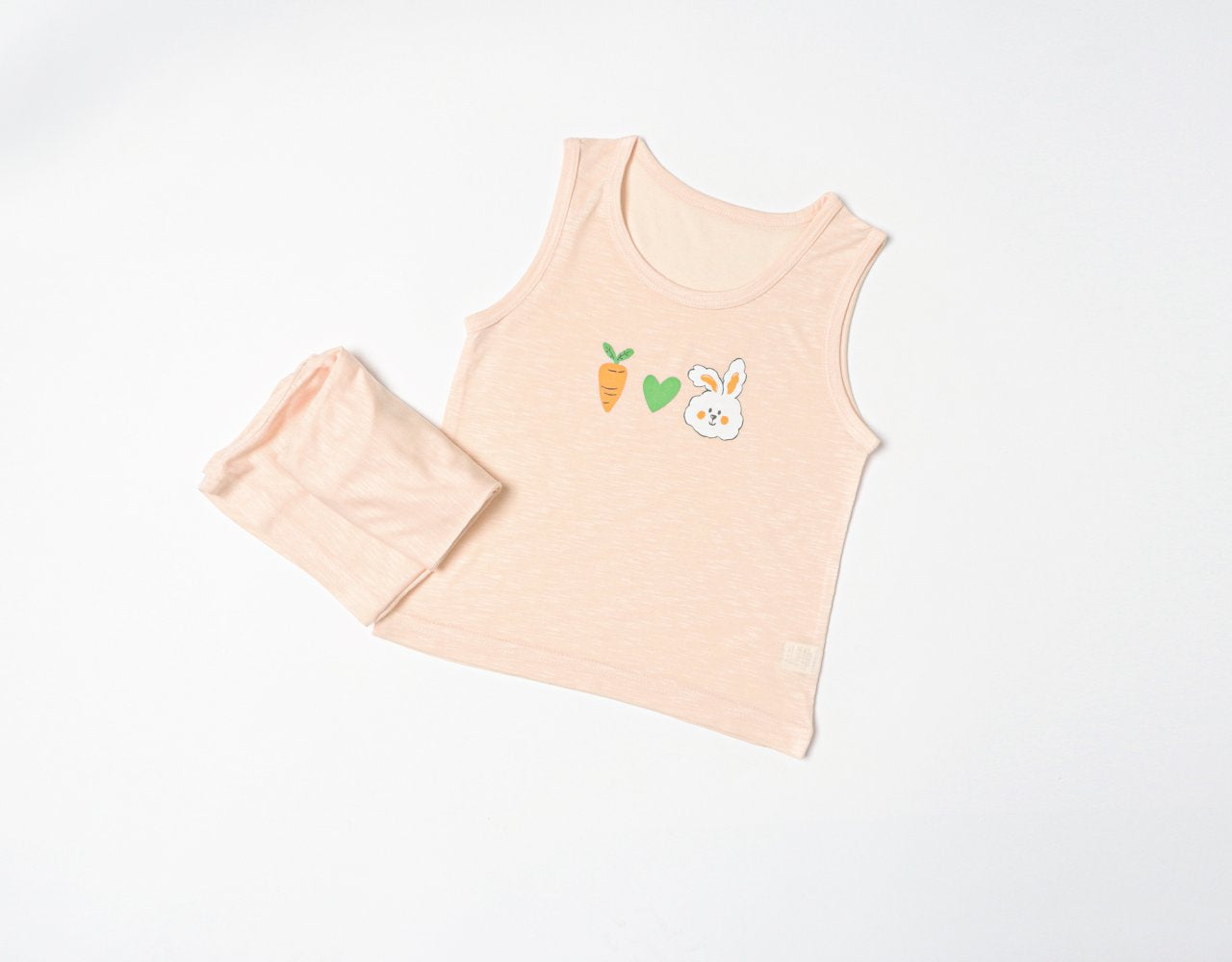 Sleeveless Modal Slub Set (Modal Peach)