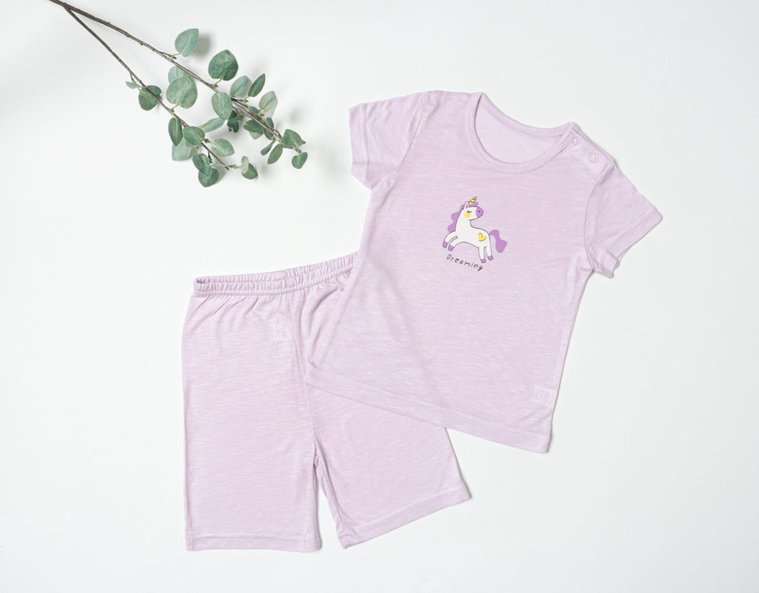 Mid-Length Modal Slub Set (Modal Purple)
