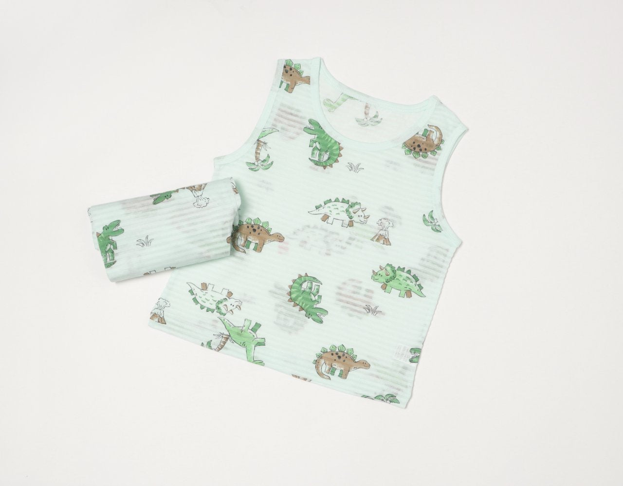 Sleeveless Jacquard Set (Dinosaur Land)