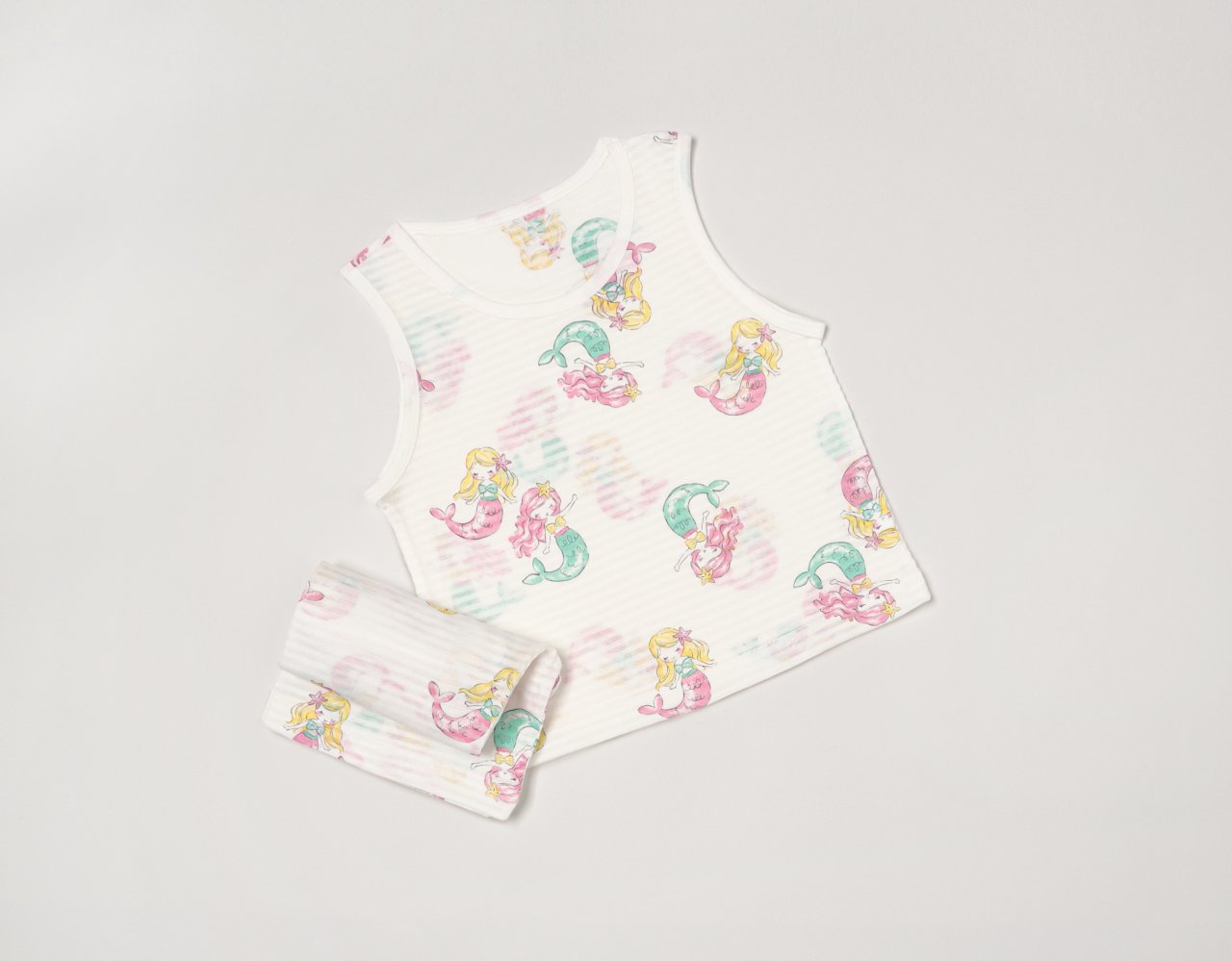 Sleeveless Jacquard Set (Marine Princess)