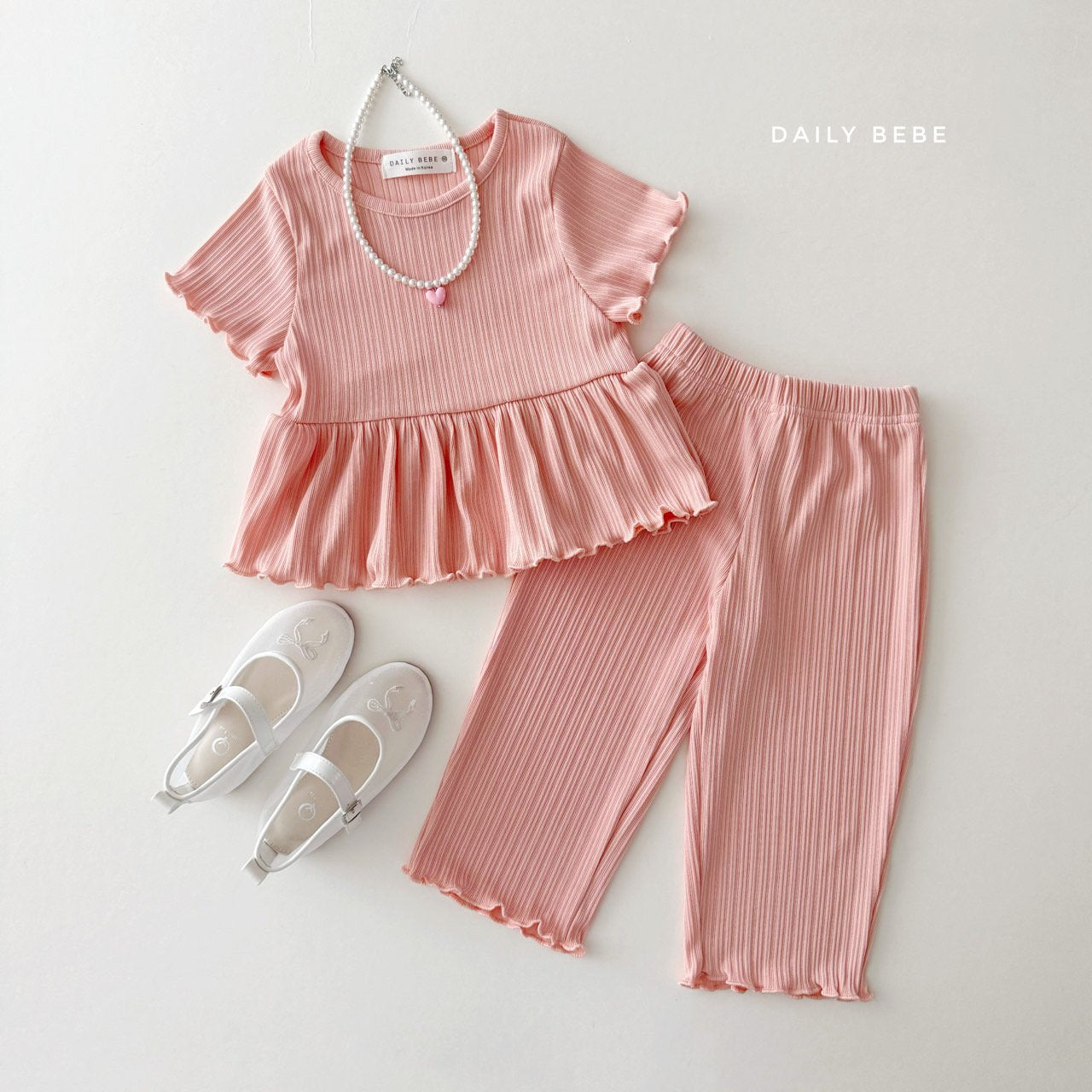 Frill Pleated Set