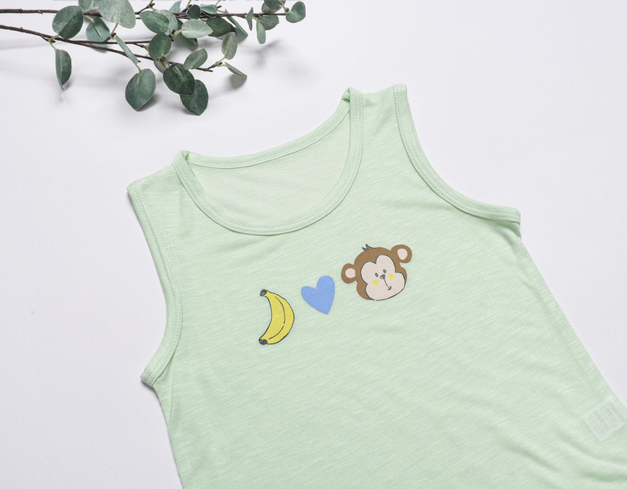 Sleeveless Modal Slub Set (Modal Green)