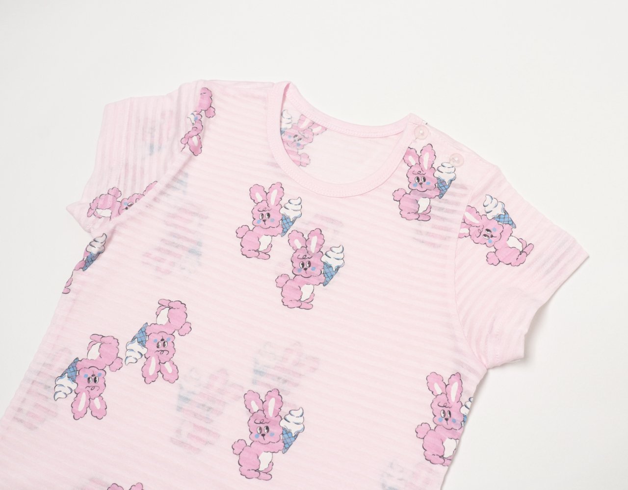 Mid-Length Jacquard Set (Pink Rabbit)