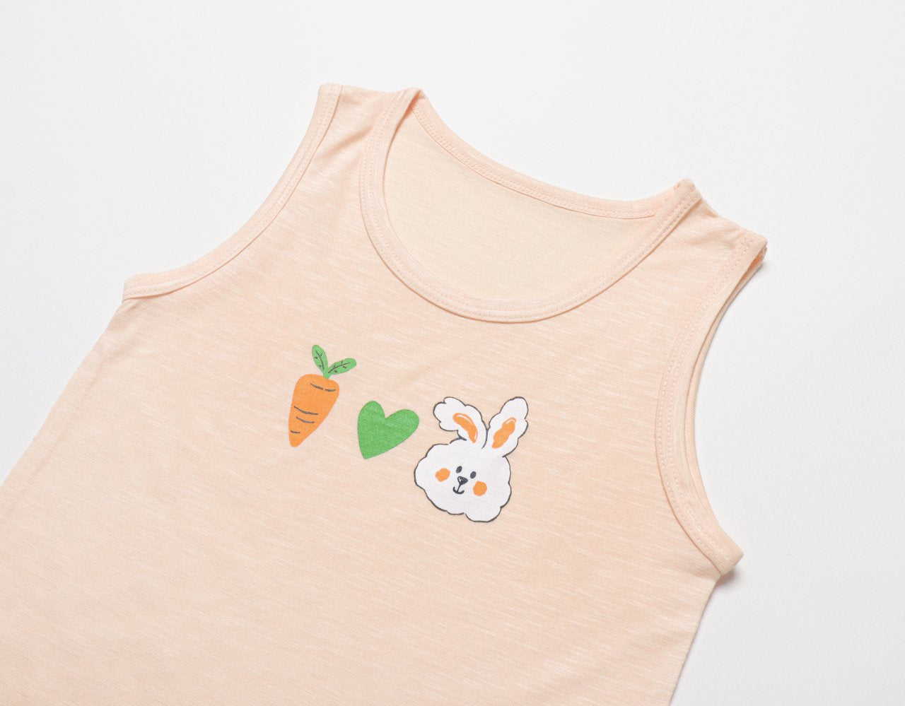 Sleeveless Modal Slub Set (Modal Peach)