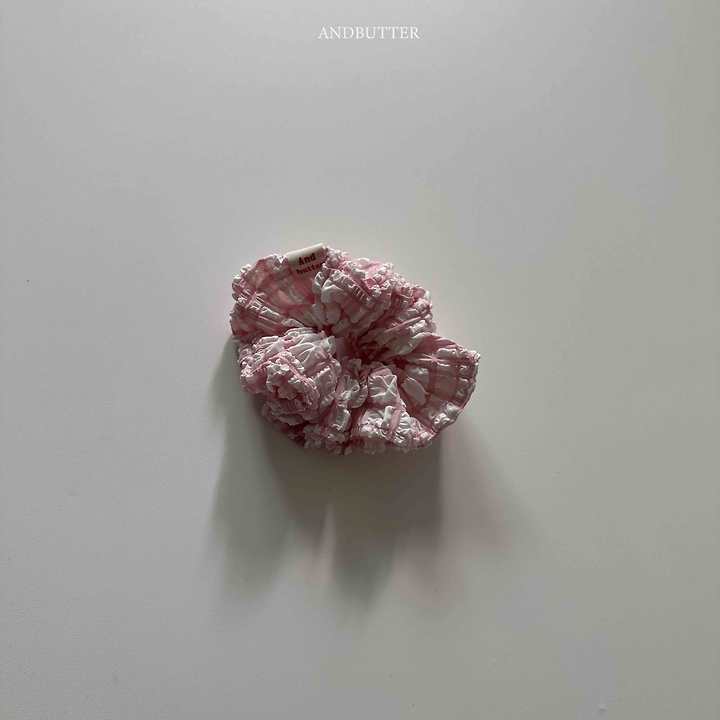 Crispy Check Scrunchie
