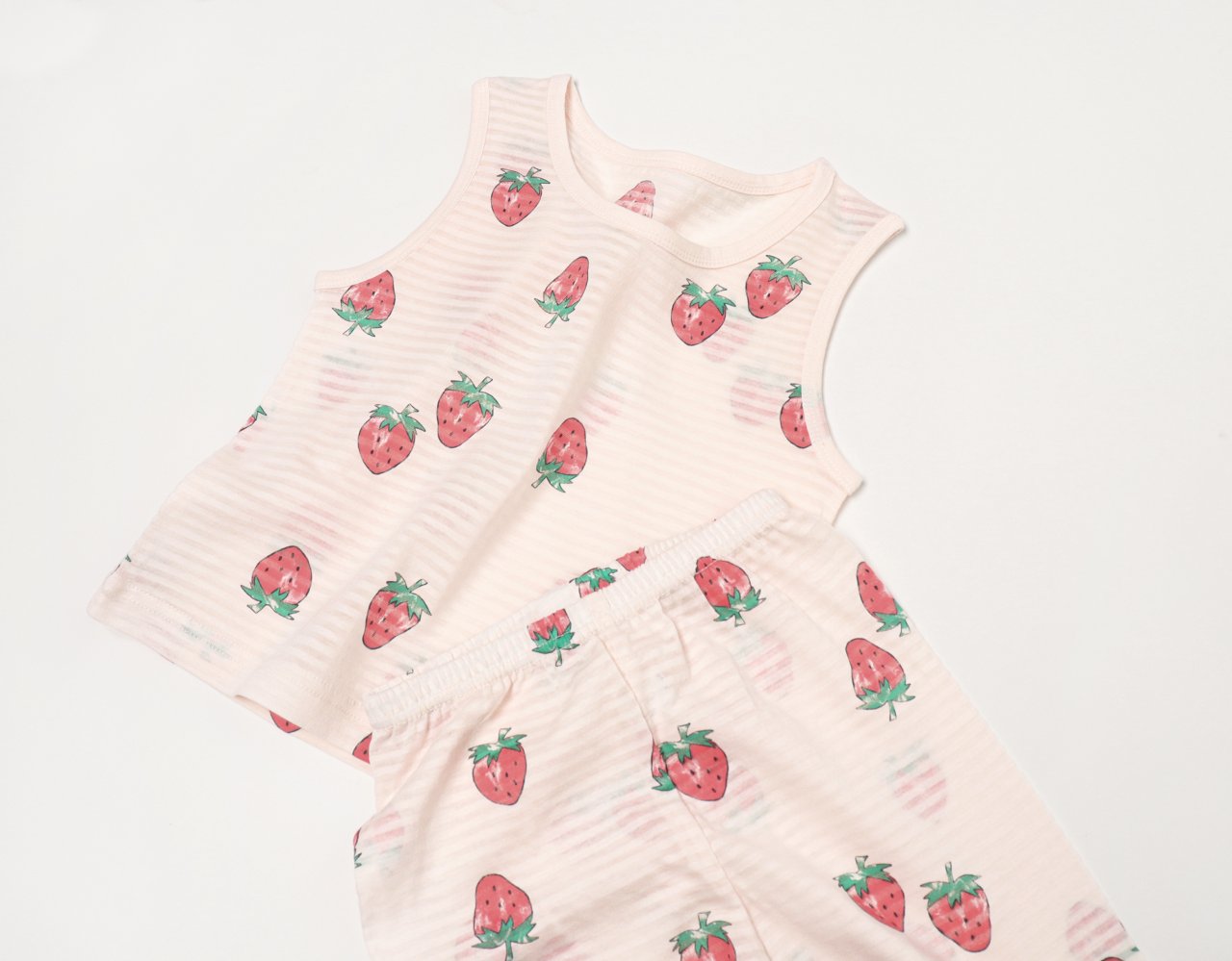 Sleeveless Jacquard Set (Red Berry)