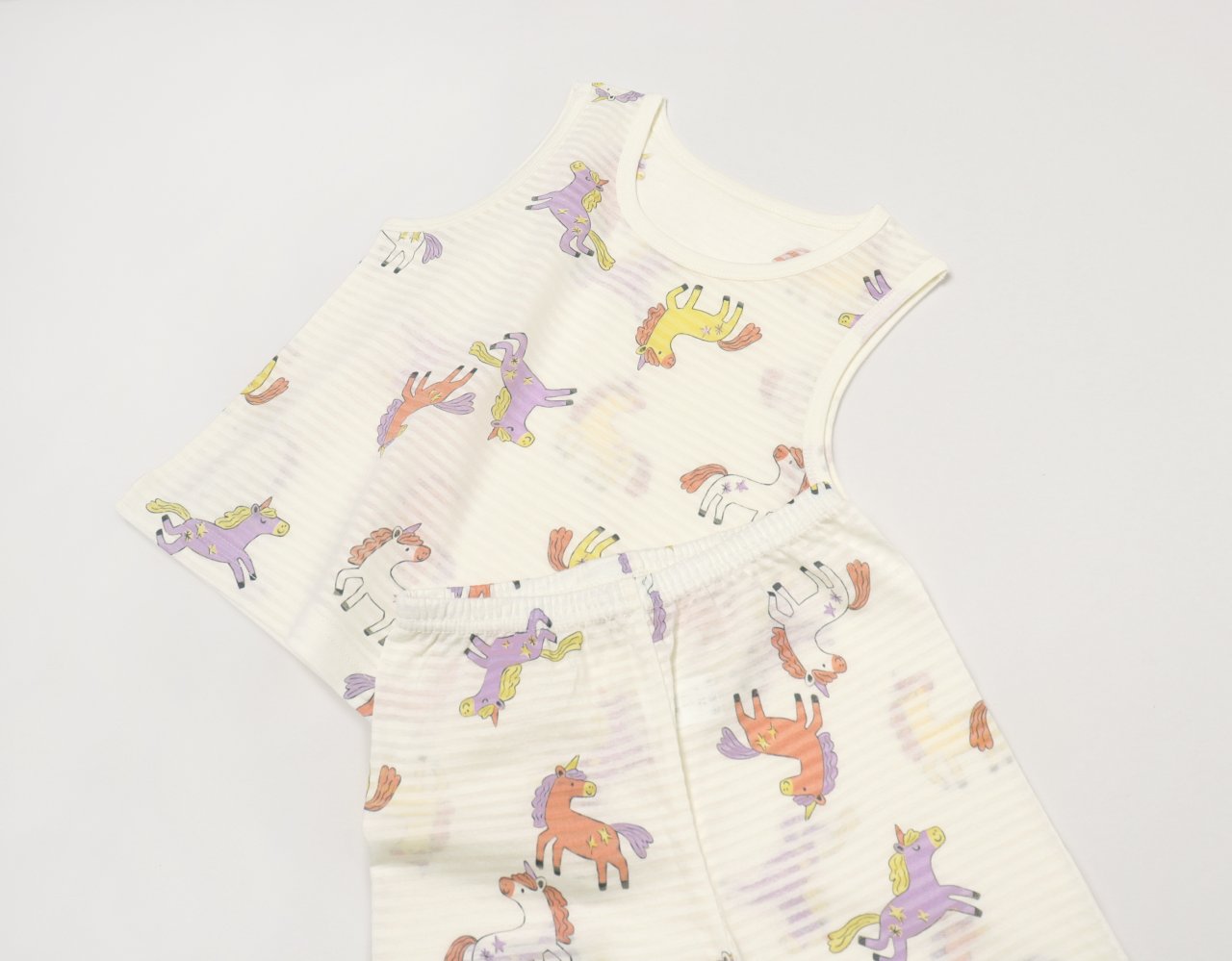 Sleeveless Jacquard Set (Mini Unicorn)
