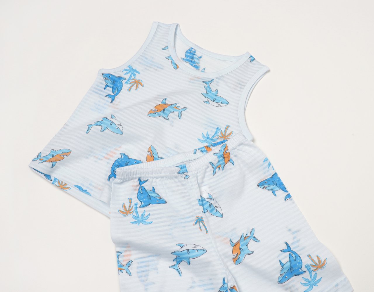 Sleeveless Jacquard Set (Shark)