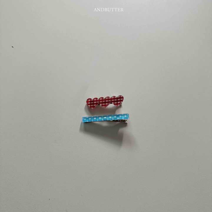 Check Dot Acrylic Hairpin