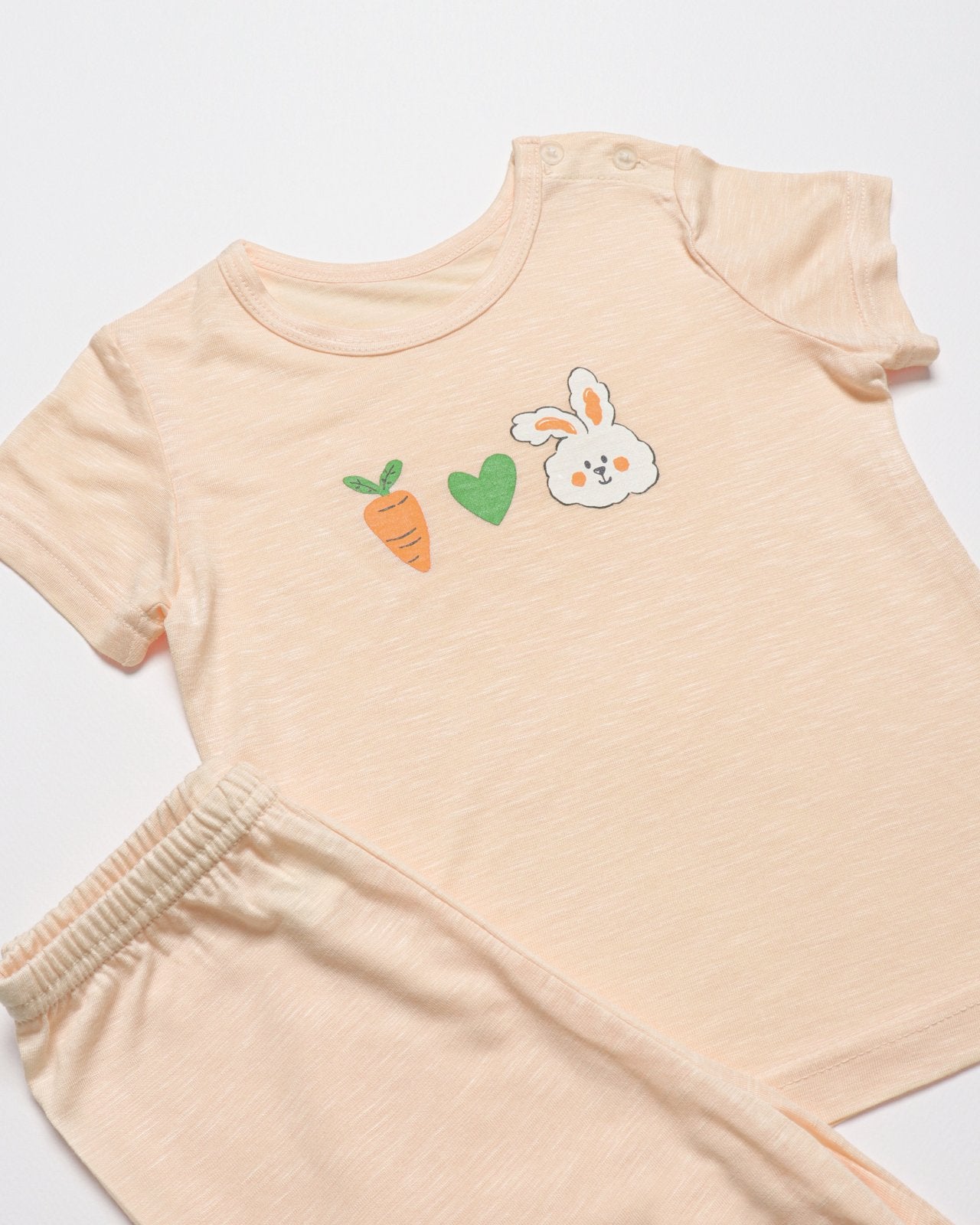 Mid-Length Modal Slub Set (Modal Peach)
