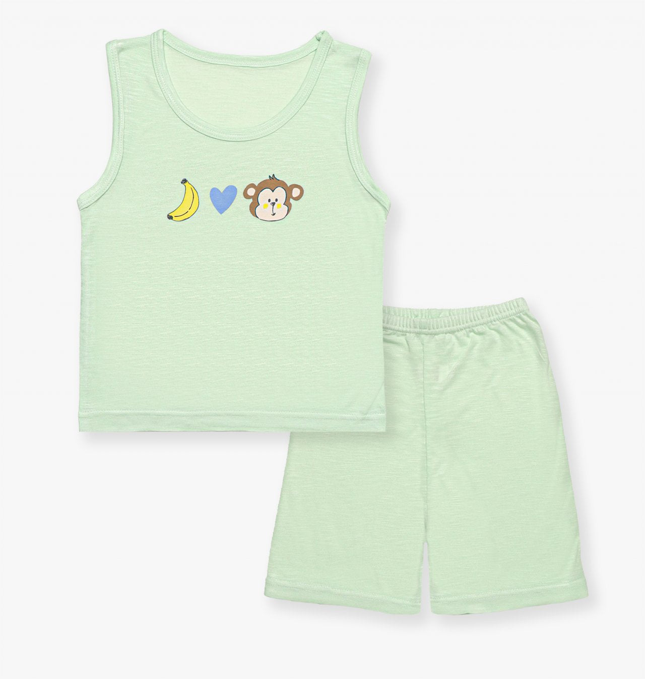 Sleeveless Modal Slub Set (Modal Green)