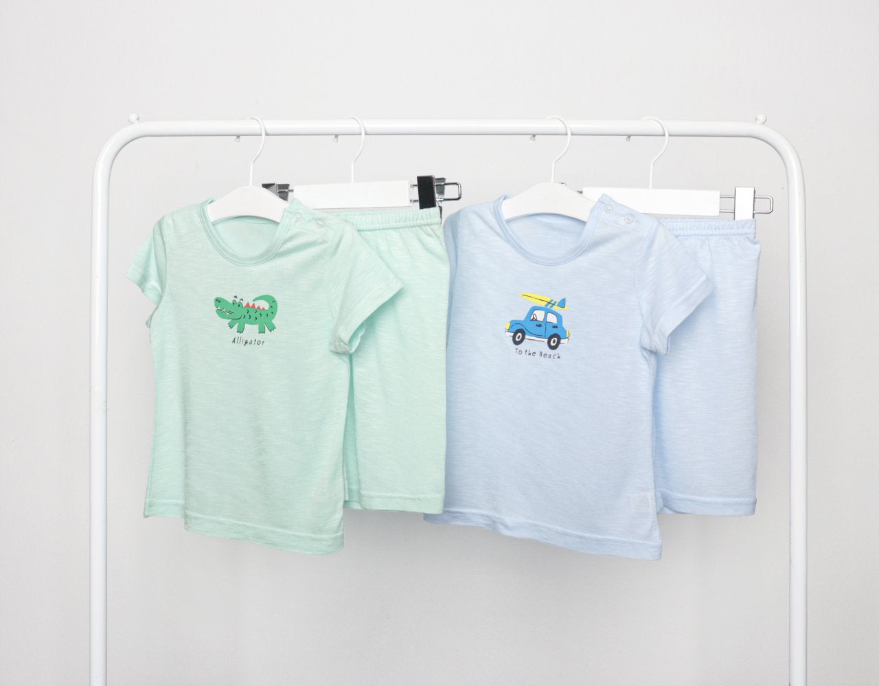 Mid-Length Modal Slub Set (Modal Blue)