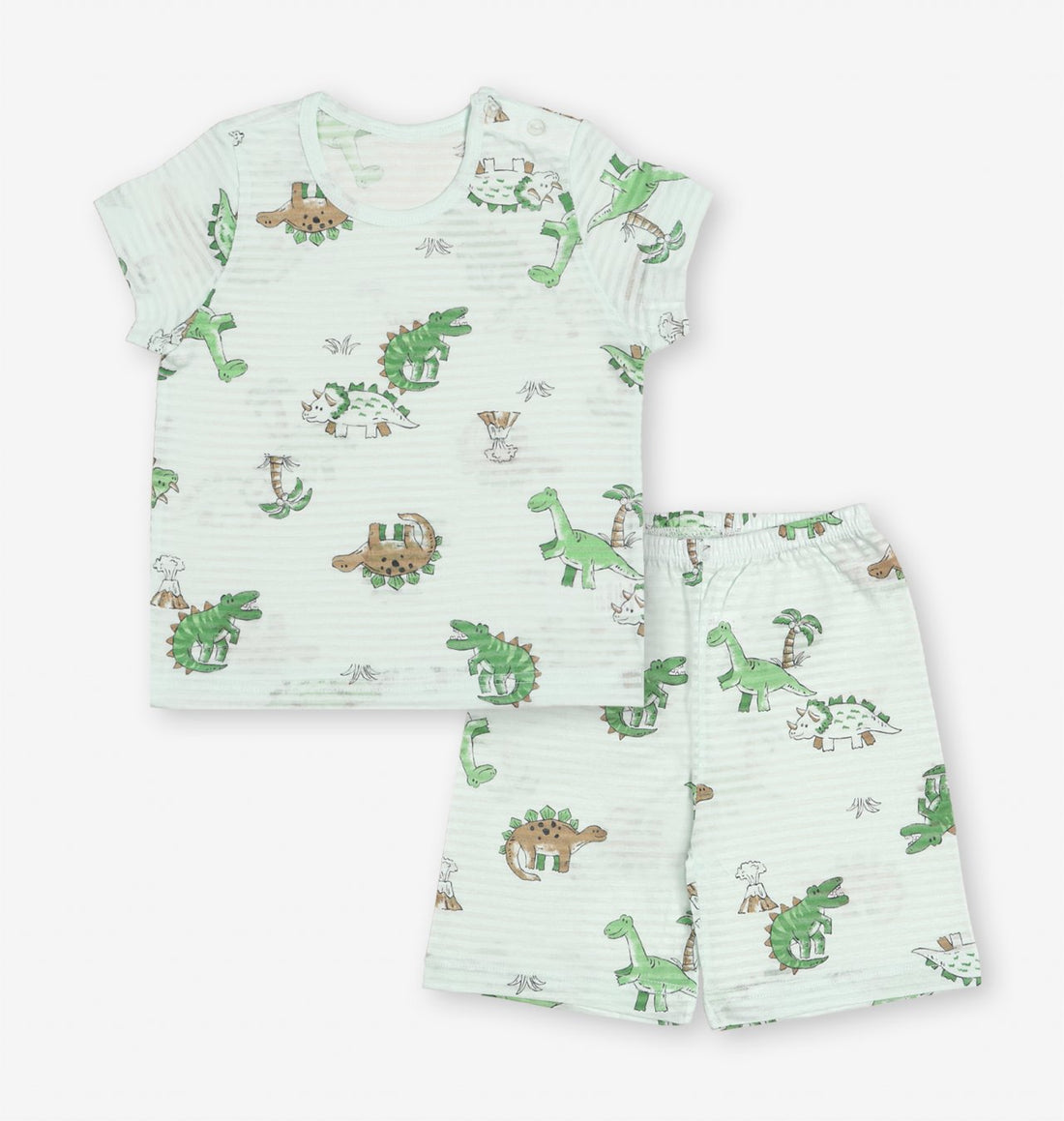 Mid-Length Jacquard Set (Dinosaur Land)
