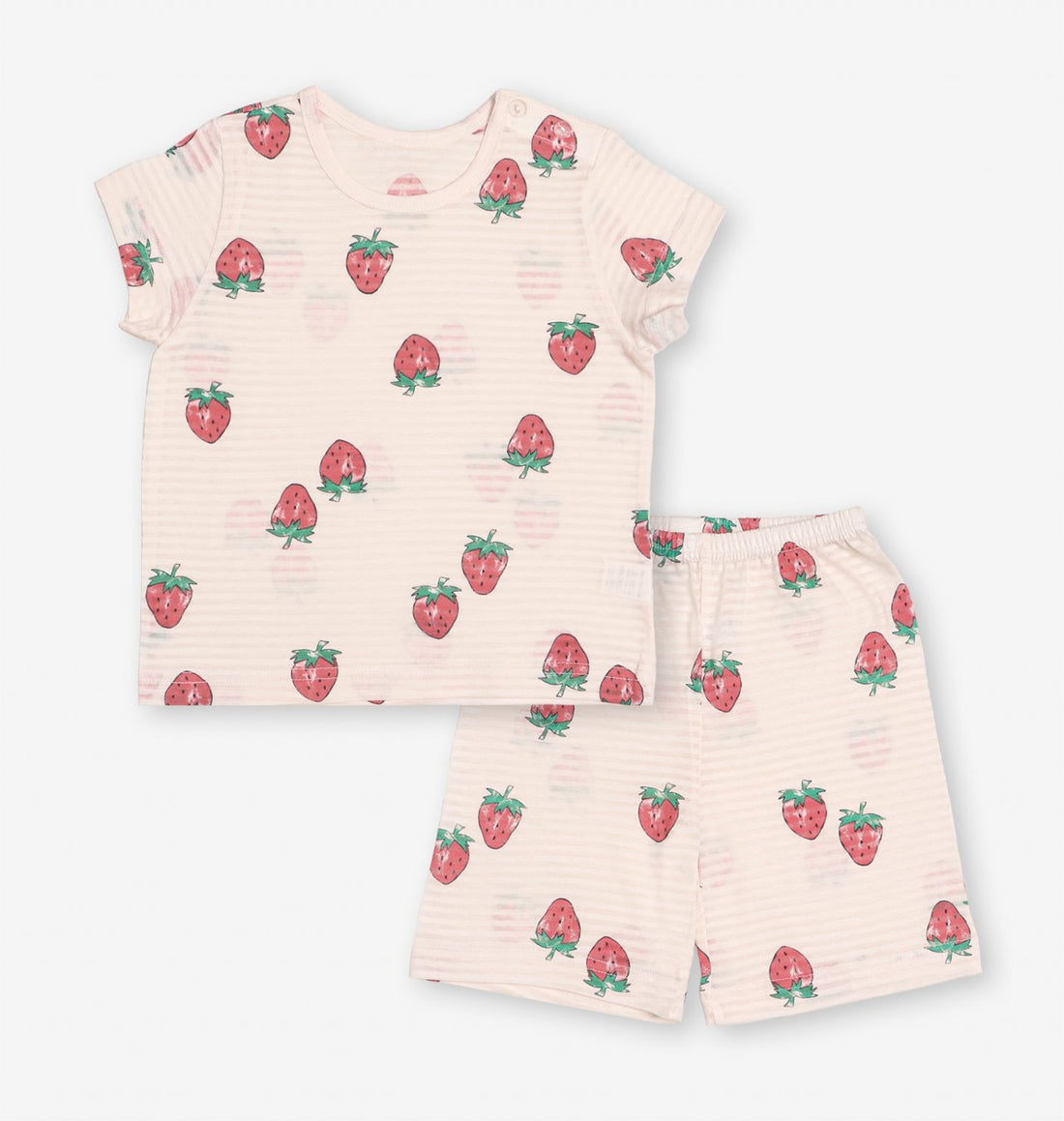 Mid-Length Jacquard Set (Red Berry)