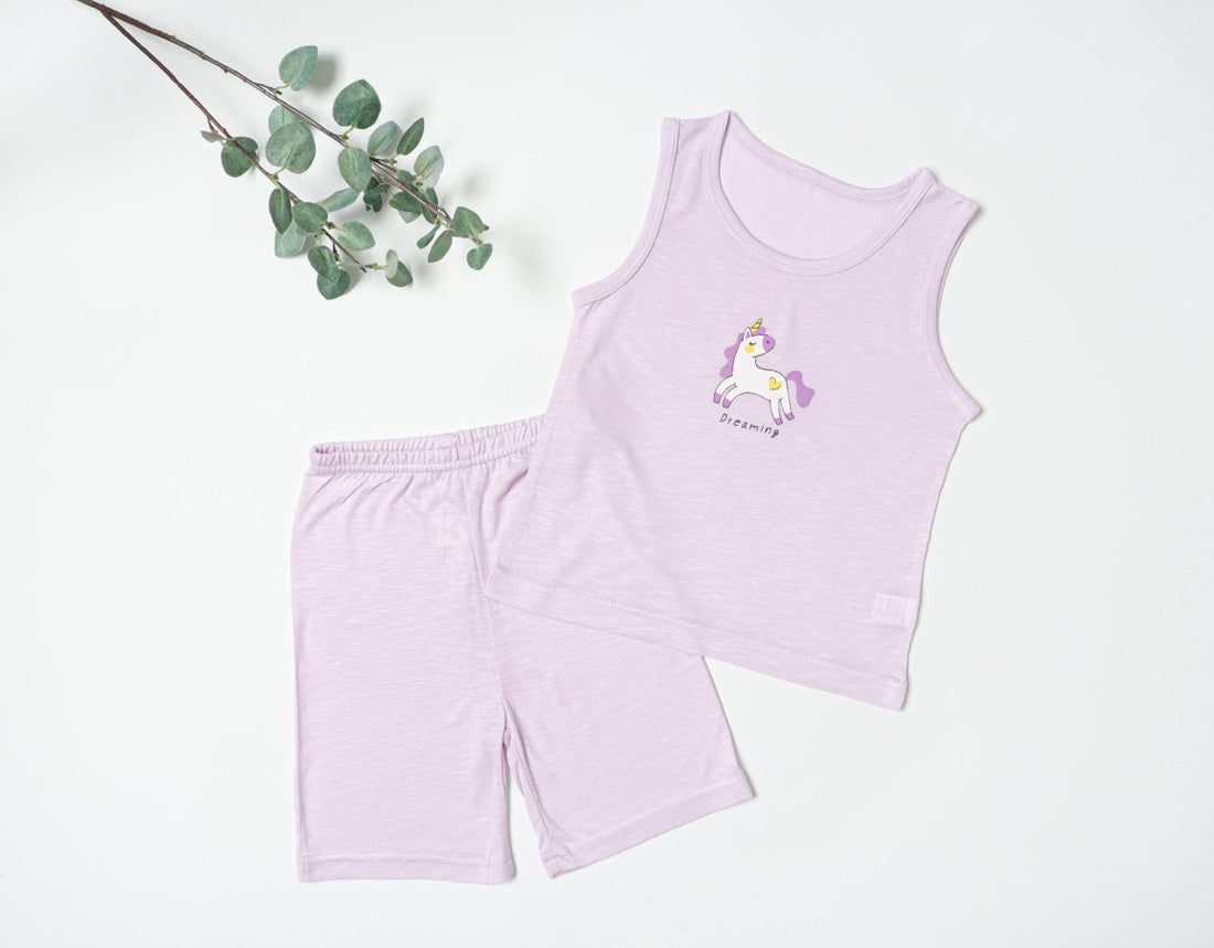 Sleeveless Modal Slub Set (Modal Purple)