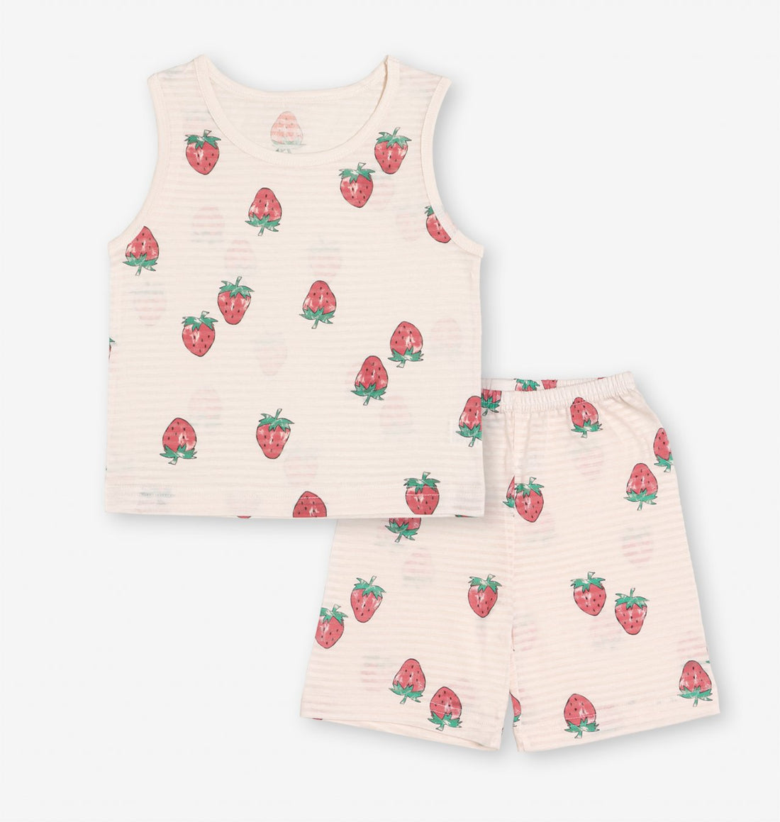 Sleeveless Jacquard Set (Red Berry)
