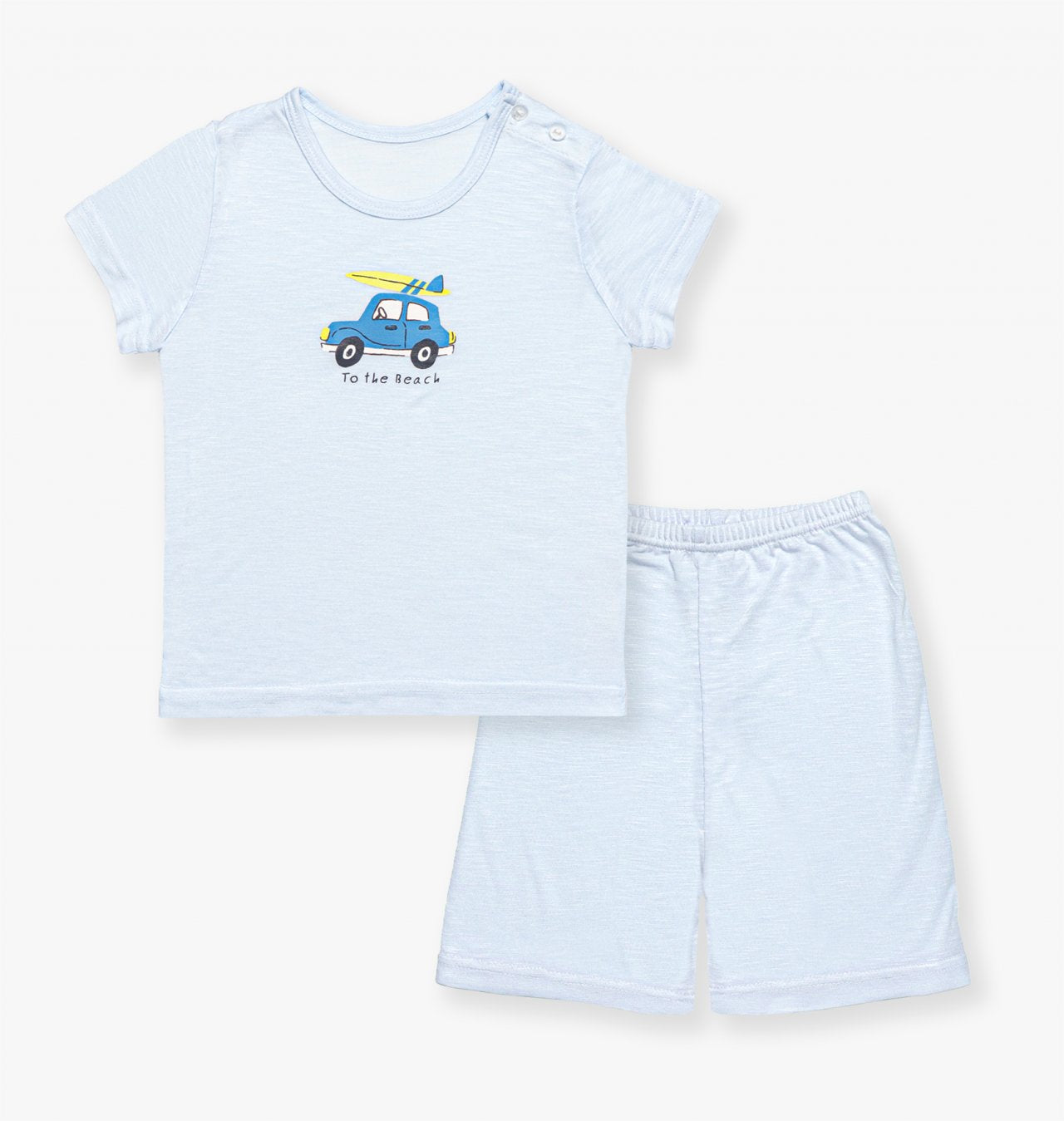 Mid-Length Modal Slub Set (Modal Blue)