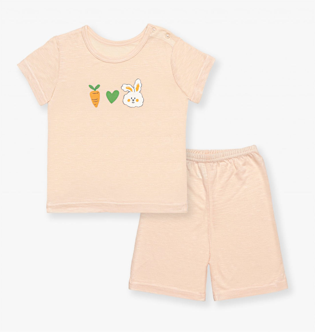 Mid-Length Modal Slub Set (Modal Peach)