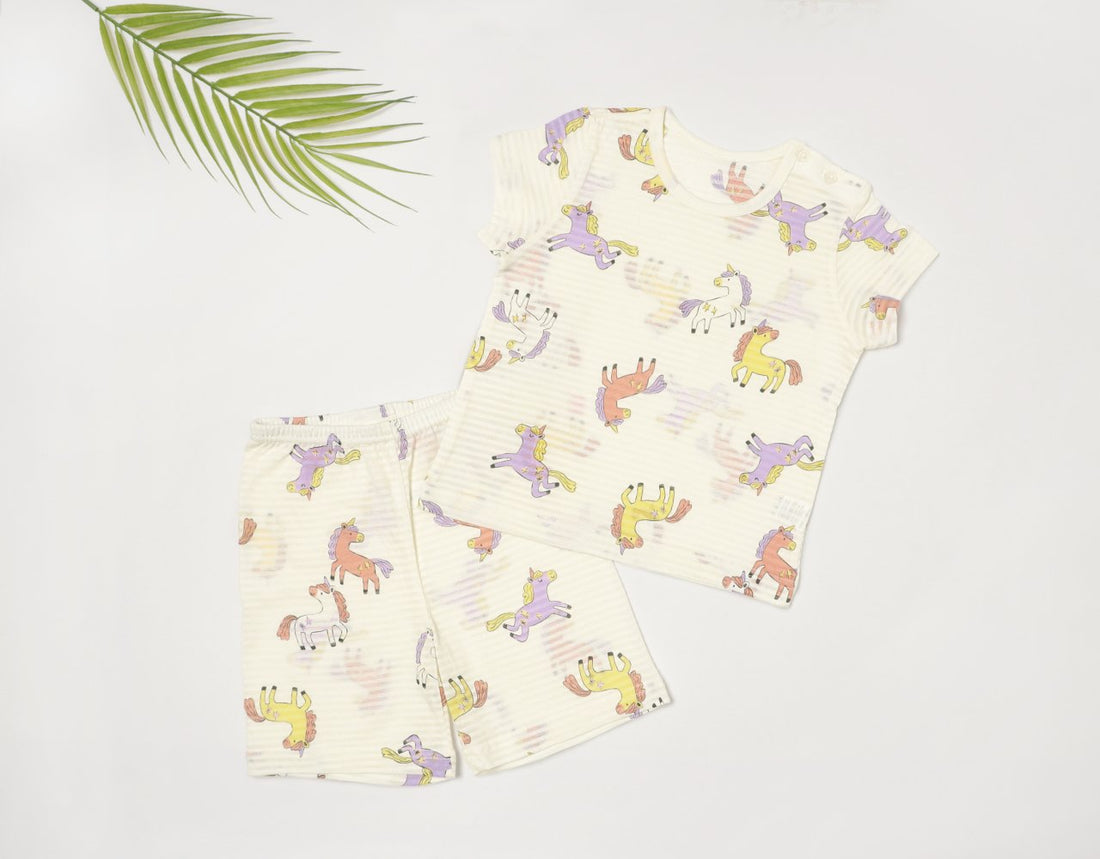 Mid-Length Jacquard Set (Mini Unicorn)