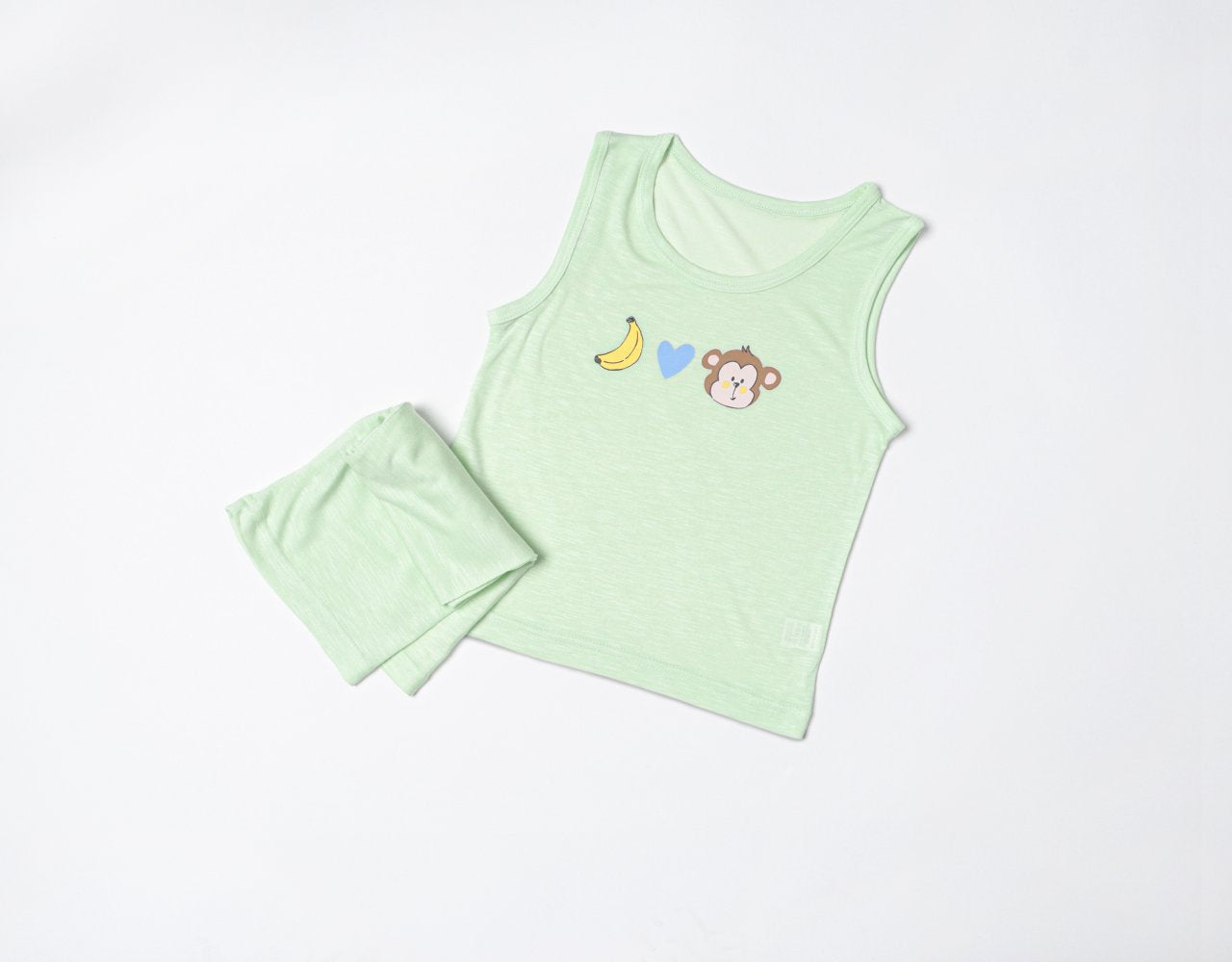 Sleeveless Modal Slub Set (Modal Green)