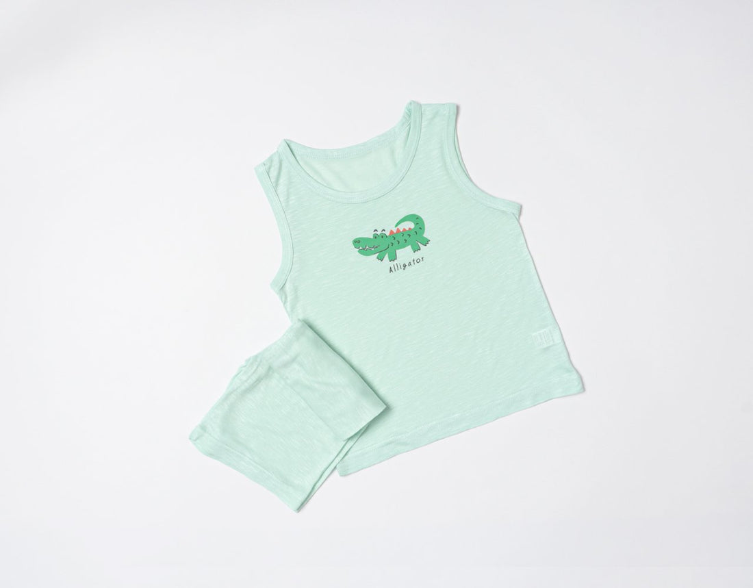 Sleeveless Modal Slub Set (Modal Mint)