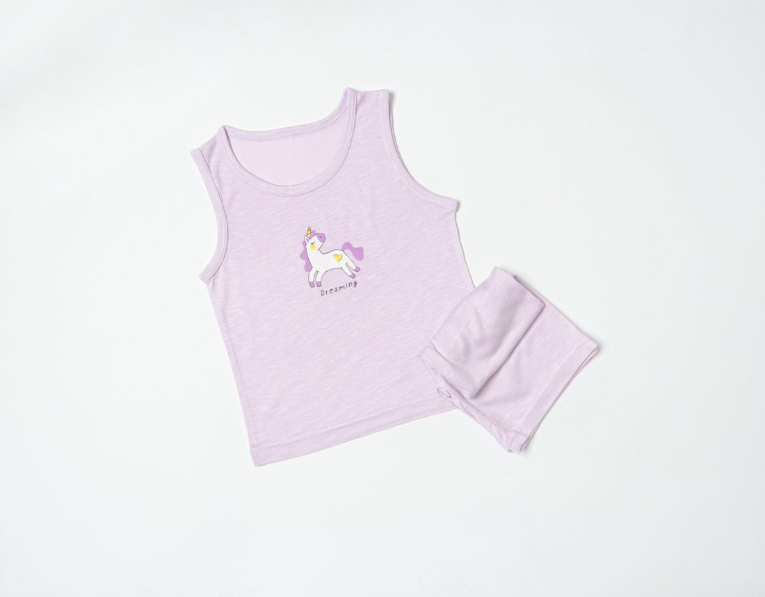 Sleeveless Modal Slub Set (Modal Purple)