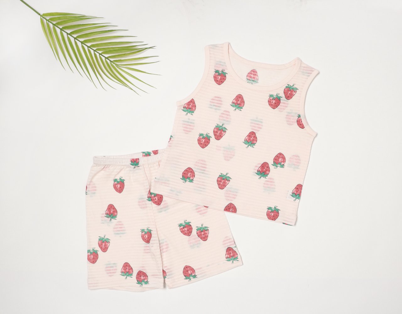 Sleeveless Jacquard Set (Red Berry)