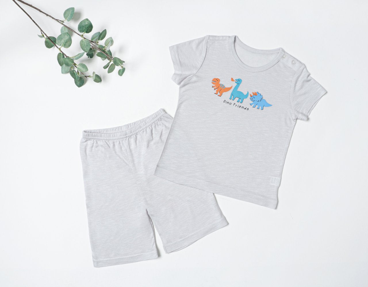 Mid-Length Modal Slub Set (Modal Gray)