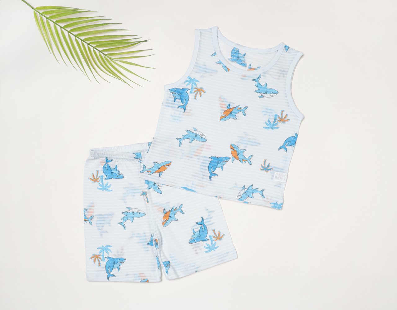 Sleeveless Jacquard Set (Shark)