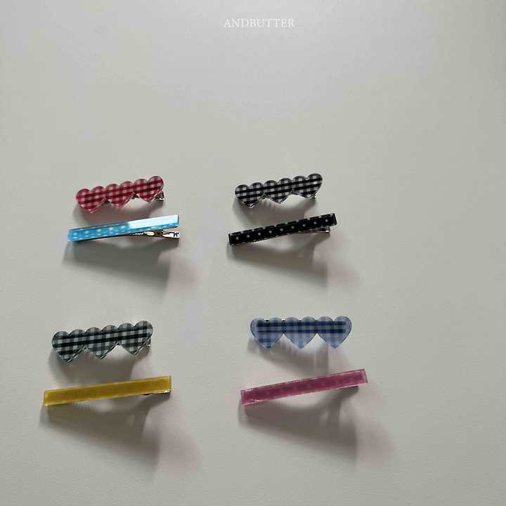 Check Dot Acrylic Hairpin