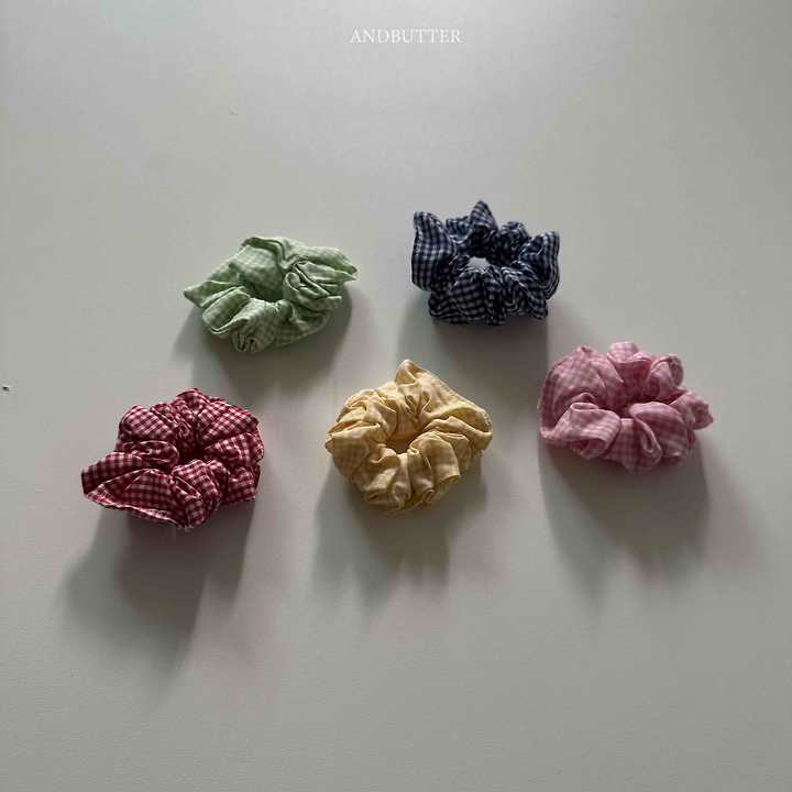 Check Mini Scrunchie