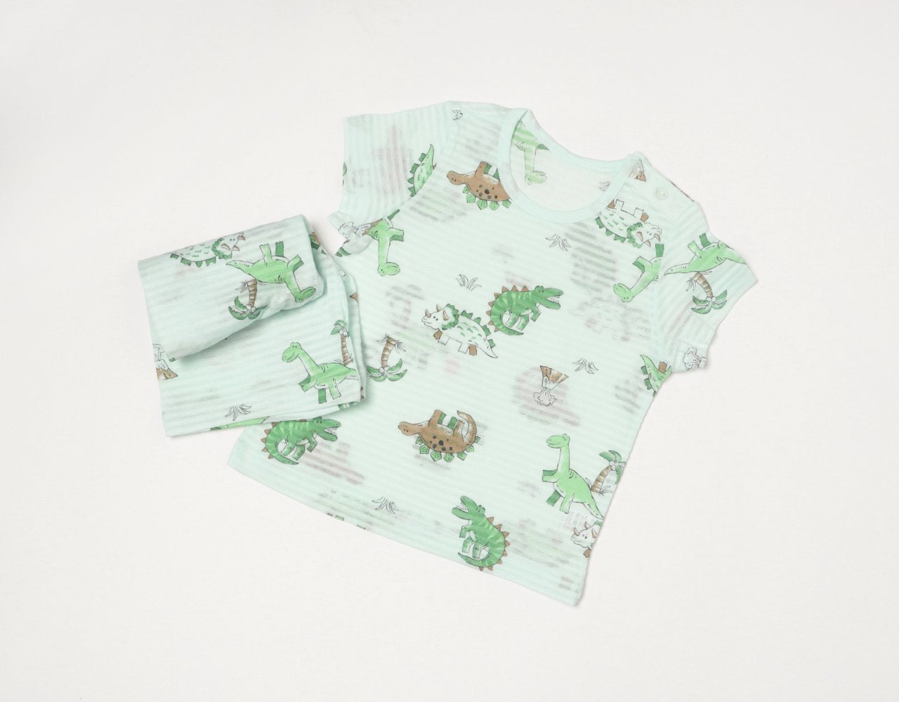 Mid-Length Jacquard Set (Dinosaur Land)