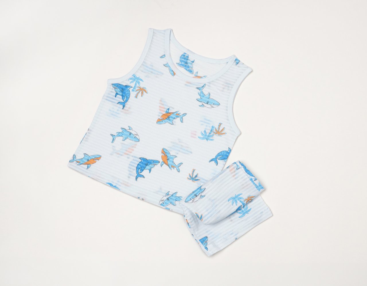 Sleeveless Jacquard Set (Shark)