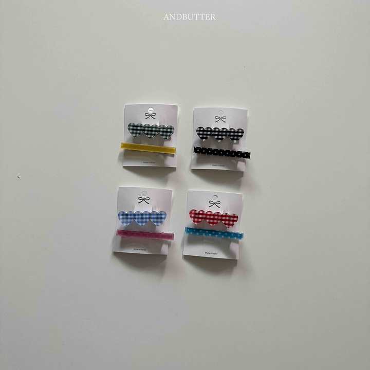 Check Dot Acrylic Hairpin