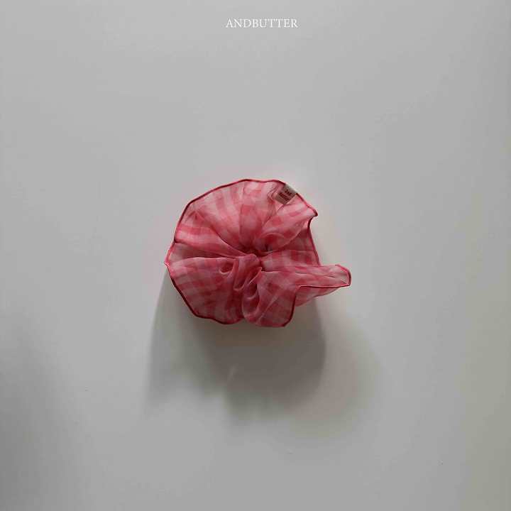 See-Through Check Scrunchie