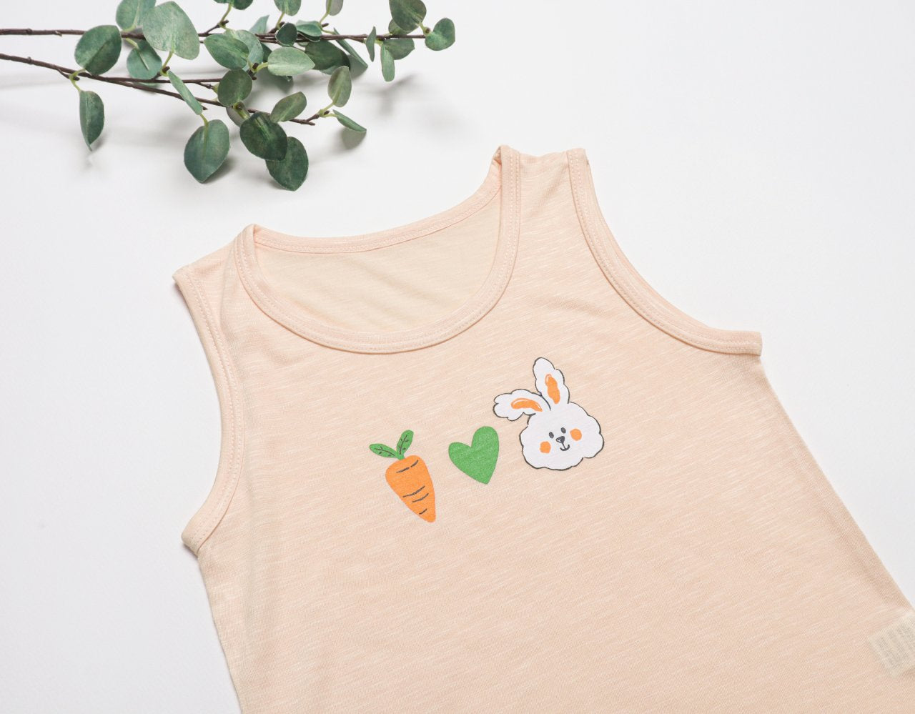 Sleeveless Modal Slub Set (Modal Peach)
