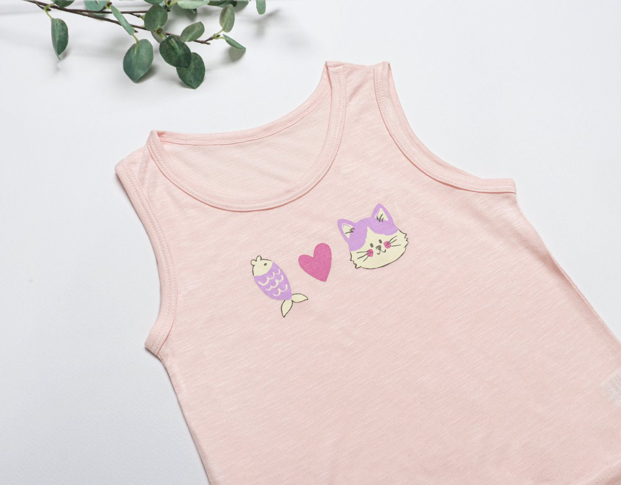 Sleeveless Modal Slub Set (Modal Pink)