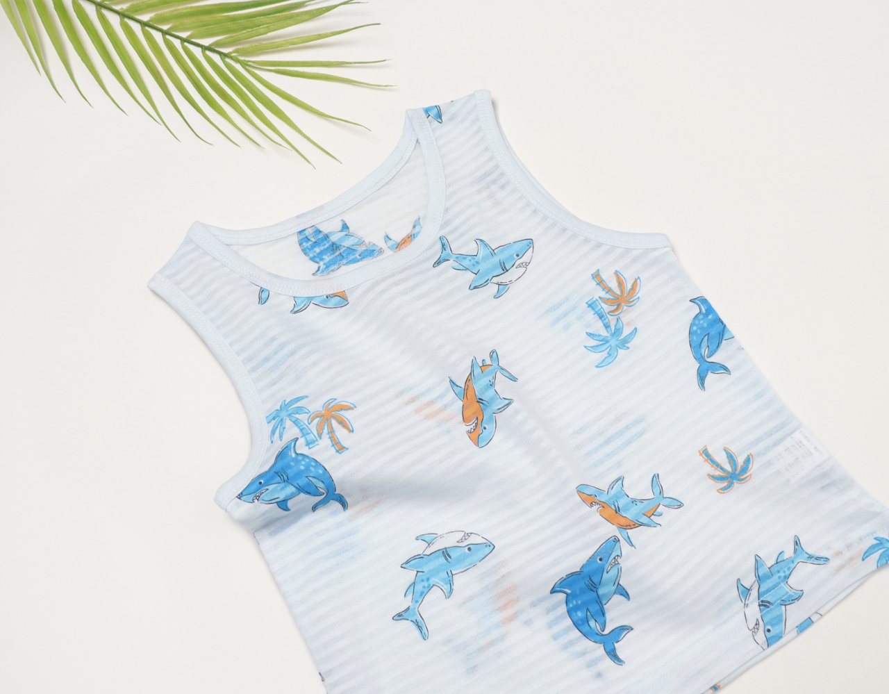 Sleeveless Jacquard Set (Shark)