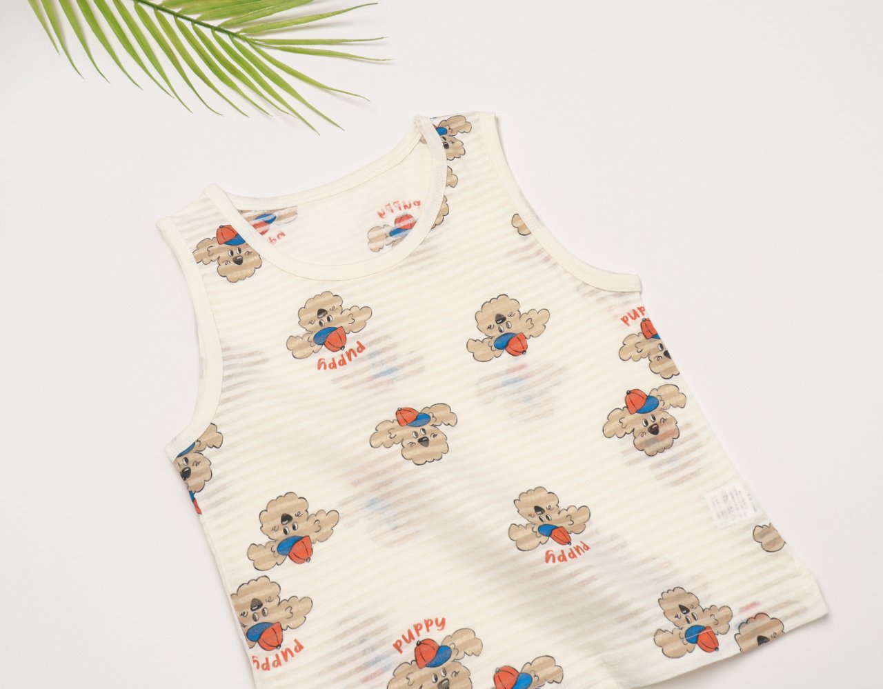 Sleeveless Jacquard Set (Cap Dog)