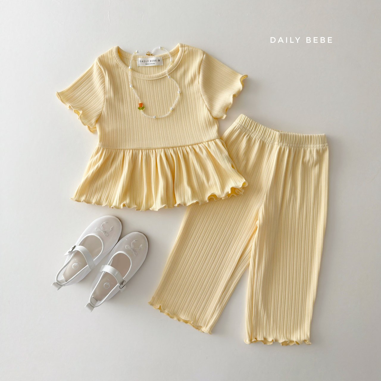 Frill Pleated Set