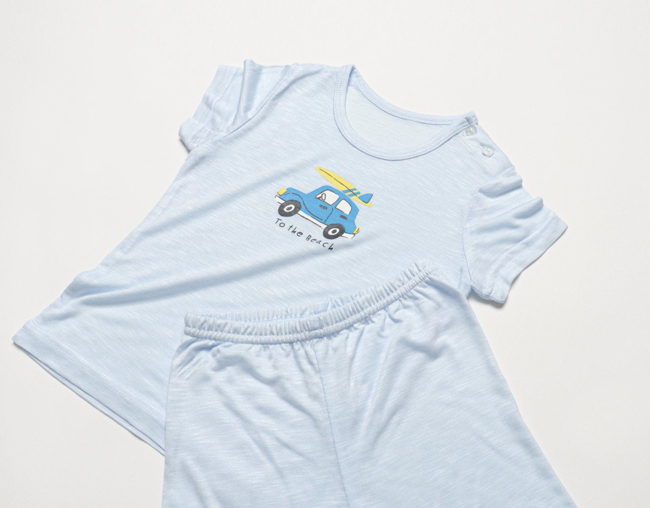 Mid-Length Modal Slub Set (Modal Blue)