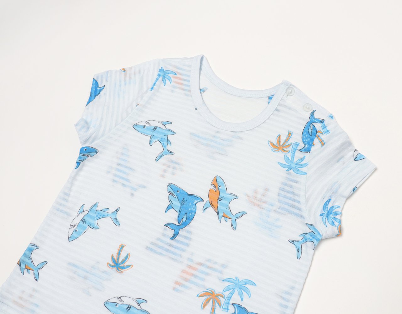 Mid-Length Jacquard Set (Shark)
